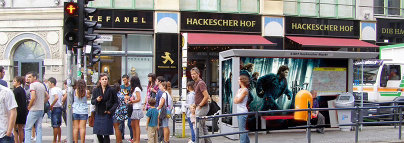 Mockup eines Harry Potter Posters im Hackeschen Markt Berlin